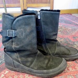 Birkenstock Black Woodbury Shearling Boots 41